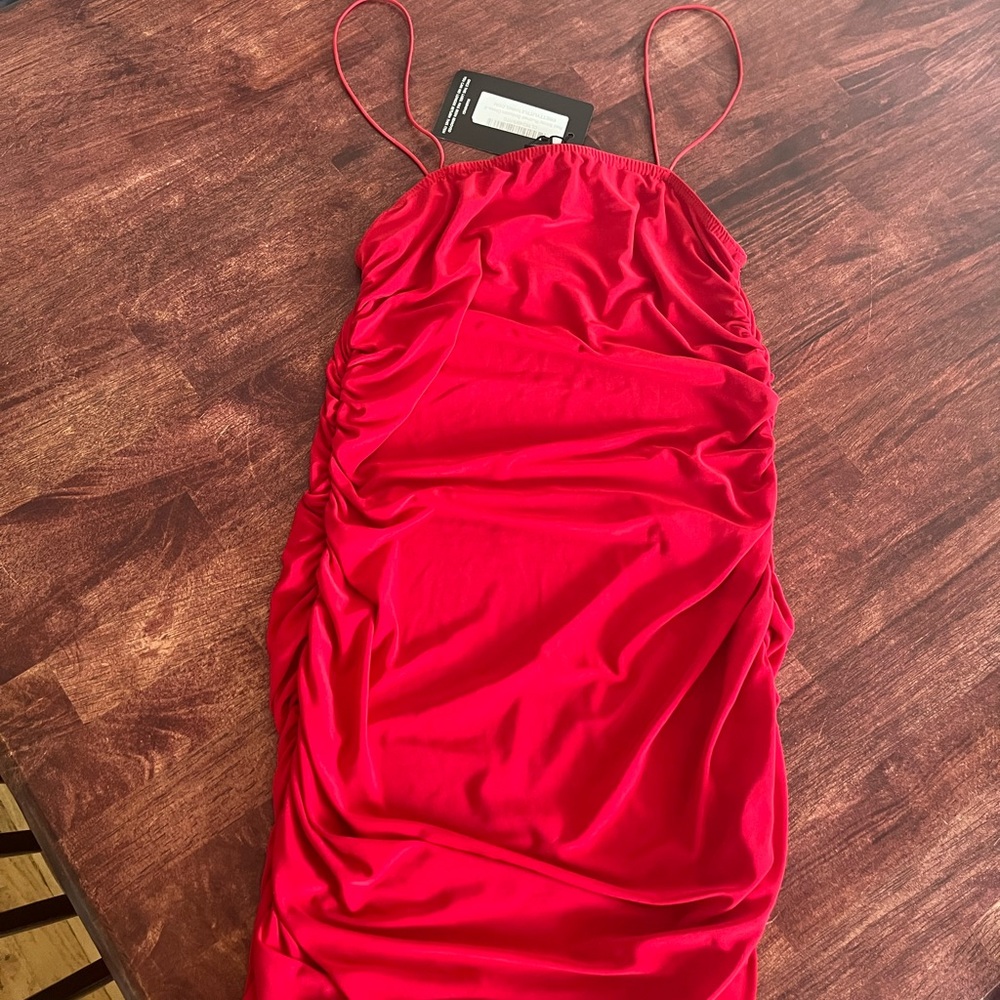 PrettyLittleThing Red Mini Dress